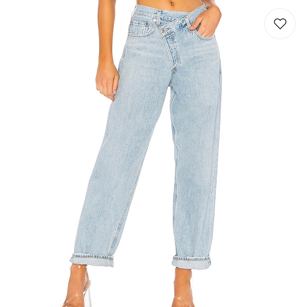 AGOLDE CRISS CROSS JEANS UPSIZED CRISS CRISS JEANS LIKE New!!! suburbia wash